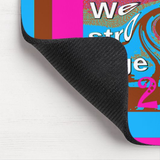 レトロUSA強く一緒に抽象芸術アートプリント マウスパッド (コーナー)