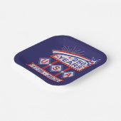 レトロUSA 250周年記念マーキーのサイン1776-2026 ペーパープレート (傾斜あり)