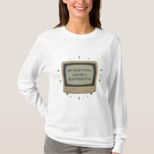 レトロVaporwaveシャツ – 「スピリチュアルレベル:ビュッフェリン Tシャツ