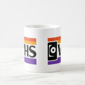 レトロVHSシンボル コーヒーマグ - 80年代 90年代 コーヒーマグカップ (中央)