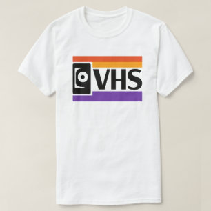 レトロVHSシンボルTシャツ 80年代 90年代の懐かしさ Tシャツ
