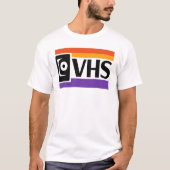 レトロVHSシンボルTシャツ | 80年代 90年代の懐かしさ  Tシャツ (正面)