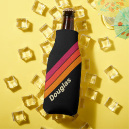 レトロVHSストライプ名 ボトルクーラー