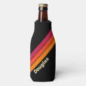 レトロVHSストライプ名 ボトルクーラー (ボトル正面)