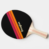 レトロVHSストライプ名 卓球ラケット (横)