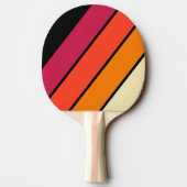 レトロVHS はっきりした ストライプの 卓球ラケット (裏面)