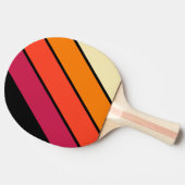 レトロVHS はっきりした ストライプの 卓球ラケット (横)