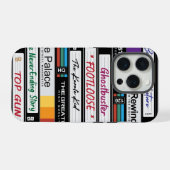 レトロVHS 80年代の映画 iPhoneケース (裏面横)