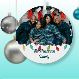 レトロVibeクリスマスフォト メタルオーナメント