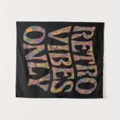 レトロVibesのみ – サイケデリック 70s Groovyデザイン タペストリー (正面(横))