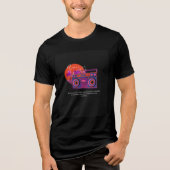 レトロVibes Boombox Tee - Unleash Your Inner DJ トライブレンドTシャツ (正面)