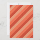 レトロVibes (Coral)写真卒業発表 招待状 (裏面)