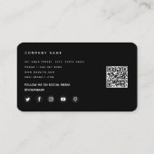 レトロVinyl Record Music Deejay Disk Jokey DJ 名刺 (裏面)