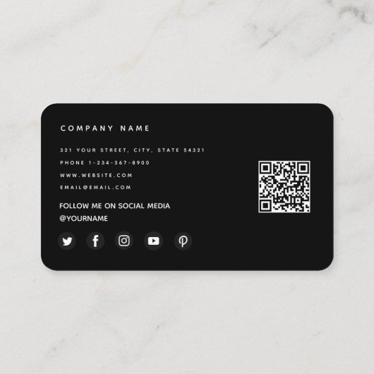 レトロVinyl Record Music Deejay Disk Jokey DJ 名刺 (裏面)