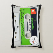 レトロWオーディオテープカセット50誕生日名AP アクセントクッション (正面(垂直))