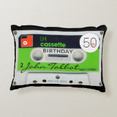 レトロWオーディオテープカセット50誕生日名AP アクセントクッション (裏面)