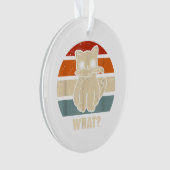 レトロWhat Cat Knife Meow子猫猫おもしろい母 オーナメント (正面)