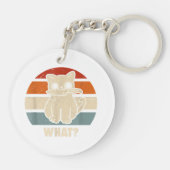 レトロWhat Cat Knife Meow子猫猫おもしろい母 キーホルダー (裏面)
