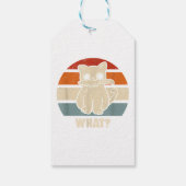 レトロWhat Cat Knife Meow子猫猫おもしろい母 ギフトタグ (裏面)