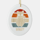 レトロWhat Cat Knife Meow子猫猫おもしろい母 セラミックオーナメント (右)