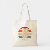 レトロWhat Cat Knife Meow子猫猫おもしろい母 トートバッグ (裏面)