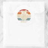 レトロWhat Cat Knife Meow子猫猫おもしろい母 ラウンドシール (バッグ)