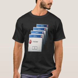 レトロWindows警告ボックス グラフィック - クリティカルエラー Tシャツ