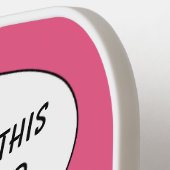 レトロWOMAN WITH YOUR TEXT カスタム ピックルボールラケット (左詳細)