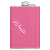 レトロWOMAN WITH YOUR TEXT カスタム FLASK フラスク (裏面)