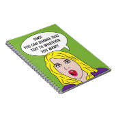 レトロWOMAN WITH YOUR TEXT カスタム NOTEBOOK ノートブック (右側)