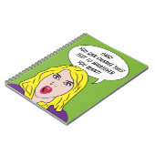 レトロWOMAN WITH YOUR TEXT カスタム NOTEBOOK ノートブック (左側)