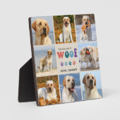 レトロWOOFカスタム8 Photo Collage犬 フォトプラーク (正面)