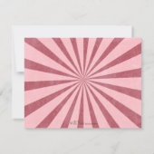 レトロWow Galフラットノパーソナライズされたートカード ノートカード (裏面)