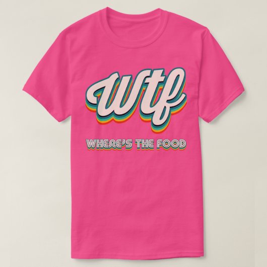 レトロWTF Tシャツ (デザイン正面)
