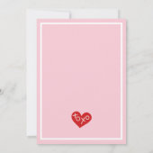 レトロXOXOガレンティンズデイブランチ 招待状 (裏面)