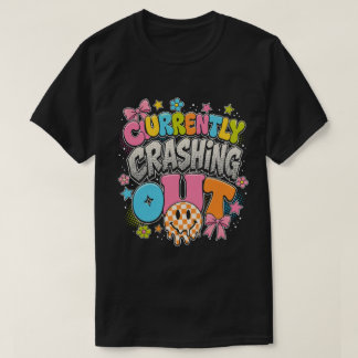レトロY2KグラフィックTシャツ クラッシュアウト Tシャツ