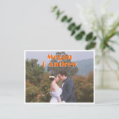 レト結婚の写真 ポストカード (スタンド正面)