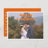 レト結婚の写真 ポストカード (正面/裏面)