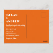 レト結婚の写真 ポストカード (裏面)