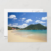 レドゥイトビーチ、ロドニーベイ、セントルシア ポストカード (正面/裏面)