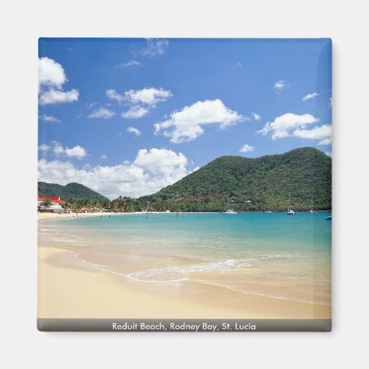 レドゥイトビーチ、ロドニーベイ、セントルシア マグネット (正面)
