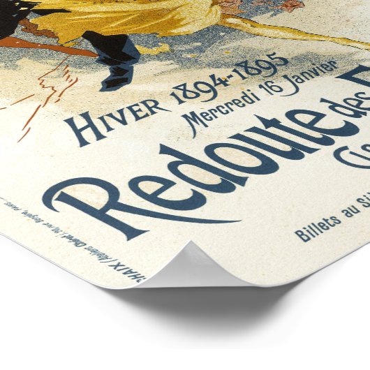 レドゥテデエトゥディアンフランスのズヴィンテージ広告ズ ポスター (角)