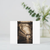 レドゥンホールマーケットロンドンセピア調色 ポストカード (スタンド正面)