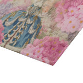 レドゥートピンクアジサイ花ガラス切り板 カッティングボード (角)