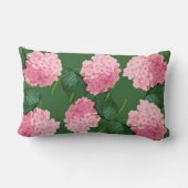 レドゥートピンクアジサイ花枕 ランバークッション (裏面)