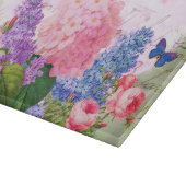 レドゥート花飾りガラス切断板 カッティングボード (角)