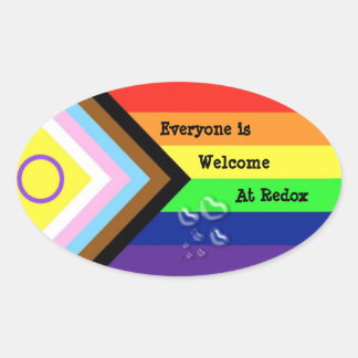 レドックスプライドオーバルステッカー 楕円形シール