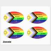 レドックスプライドオーバルステッカー 楕円形シール (シート)