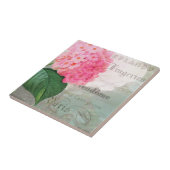 レドテヴィンテージ紫陽花フランスのセラミックタイル タイル (側面)