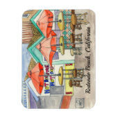 レドンドビーチ（カリフォルニア） マグネット (縦)